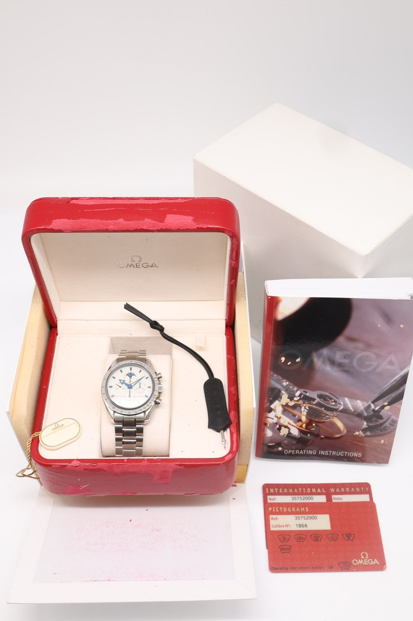 Omega Speedmaster Broad Arrow Moonphase 42mm 35752000 - Papiere und oder Lieferumfang