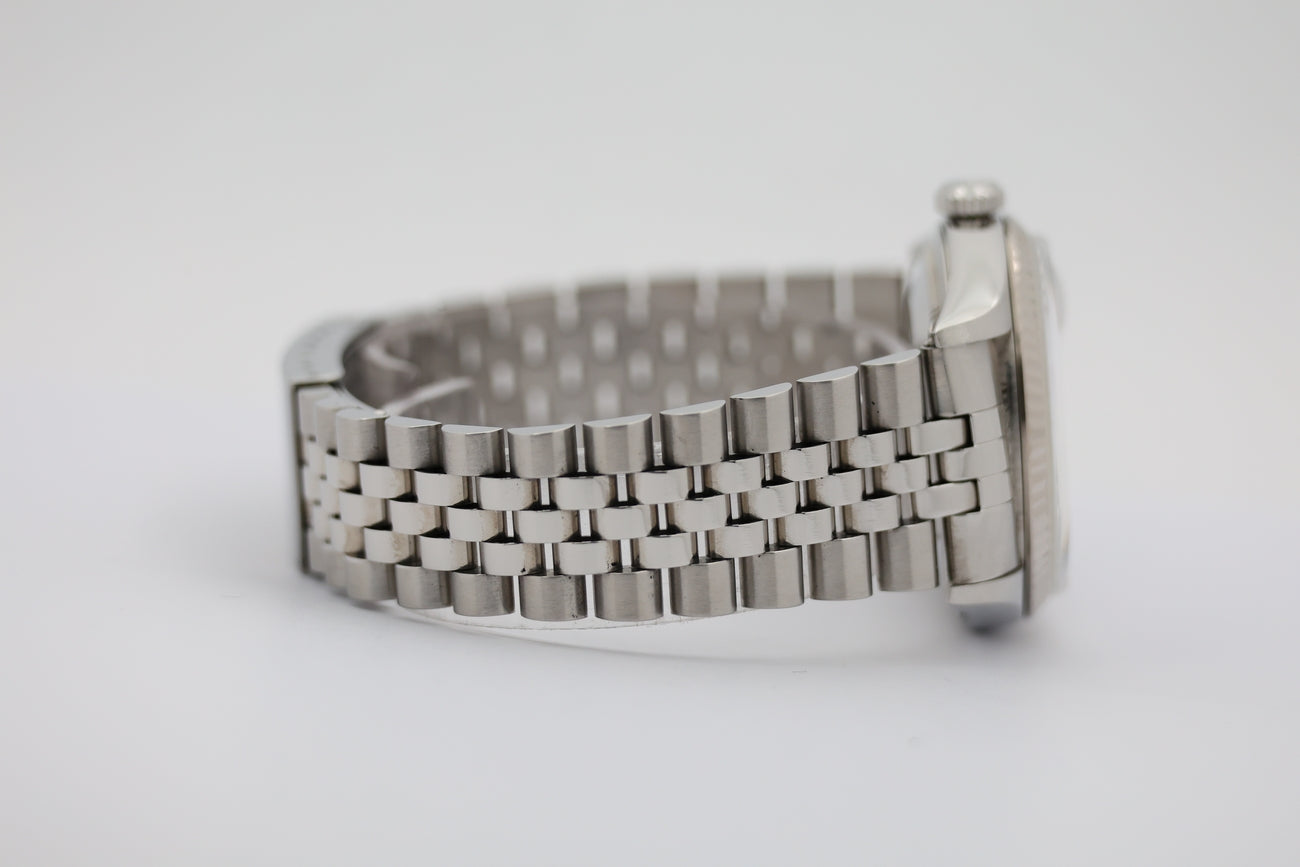 Rolex Datejust 36 Automatik Herrenuhr Weiß 16234 - Detailansicht 4