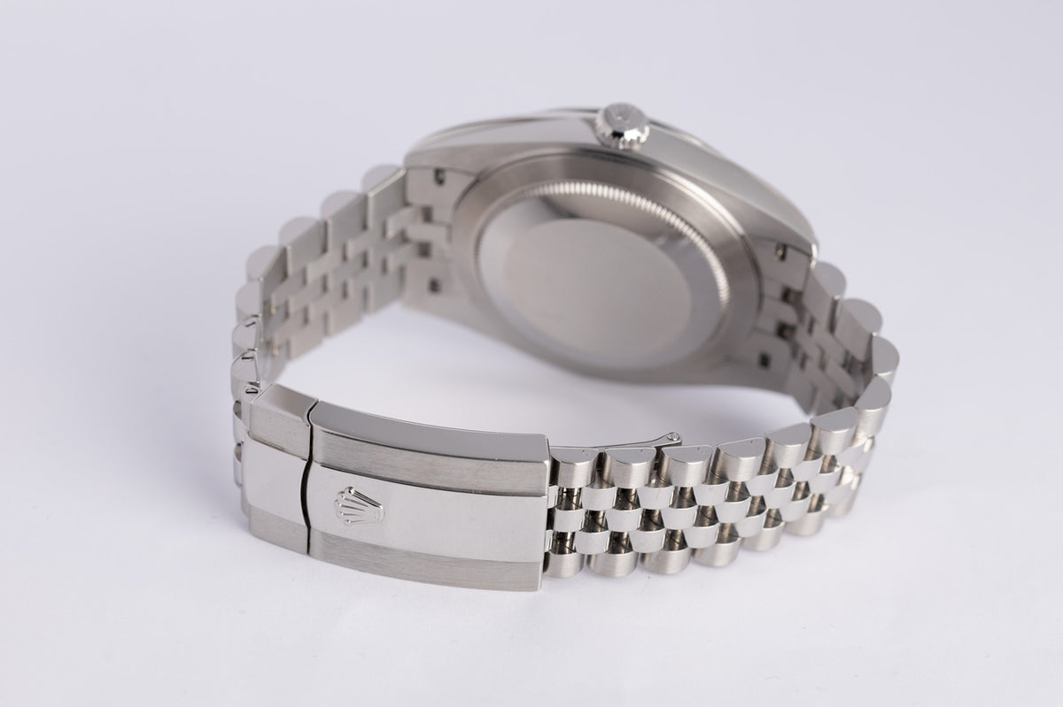 Rolex Datejust  Jubilee weiß Automatik Herrenuhr 41mm Weiß  126300 - Detailansicht 7