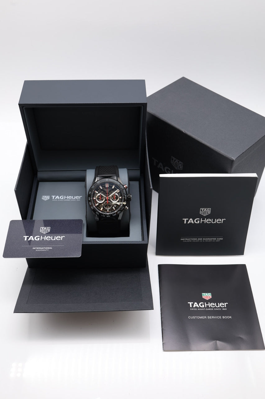 Tag Heuer Carrera Calibre Heuer 02 45mm Automatik CBG2A10 - Papiere und oder Lieferumfang