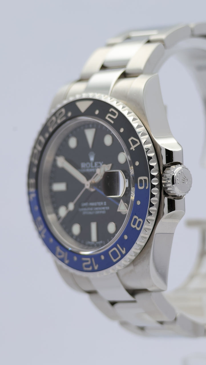 Rolex GMT-Master II Batman 40mm Automatik 116710BLNR Box + og. Papiere