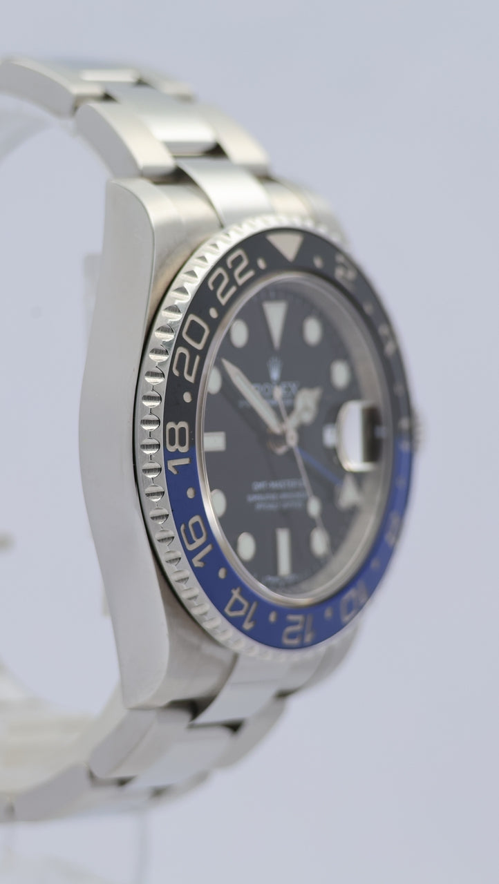 Rolex GMT-Master II Batman 40mm Automatik 116710BLNR Box + og. Papiere