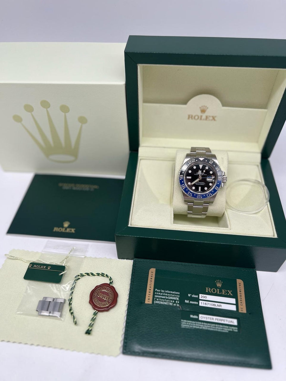 Rolex GMT-Master II Batman 40mm Automatik 116710BLNR Box + og. Papiere