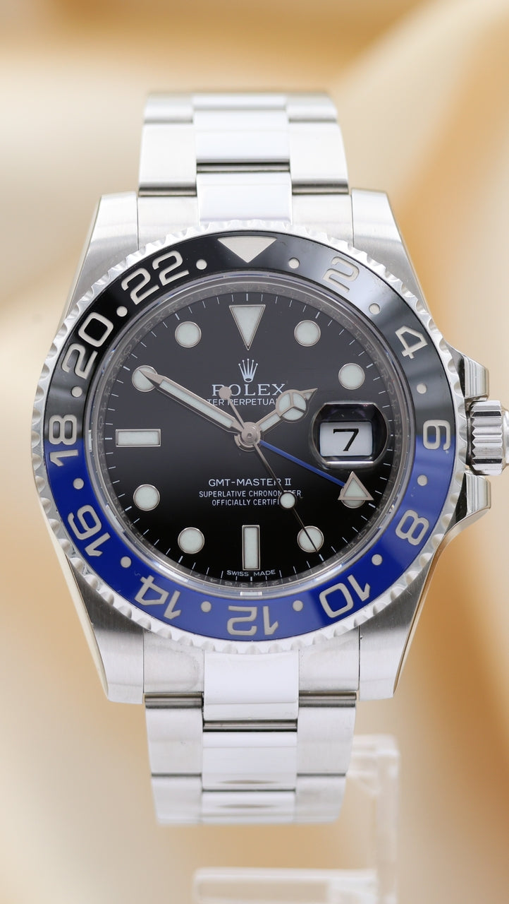 Rolex GMT-Master II Batman 40mm Automatik 116710BLNR Box + og. Papiere