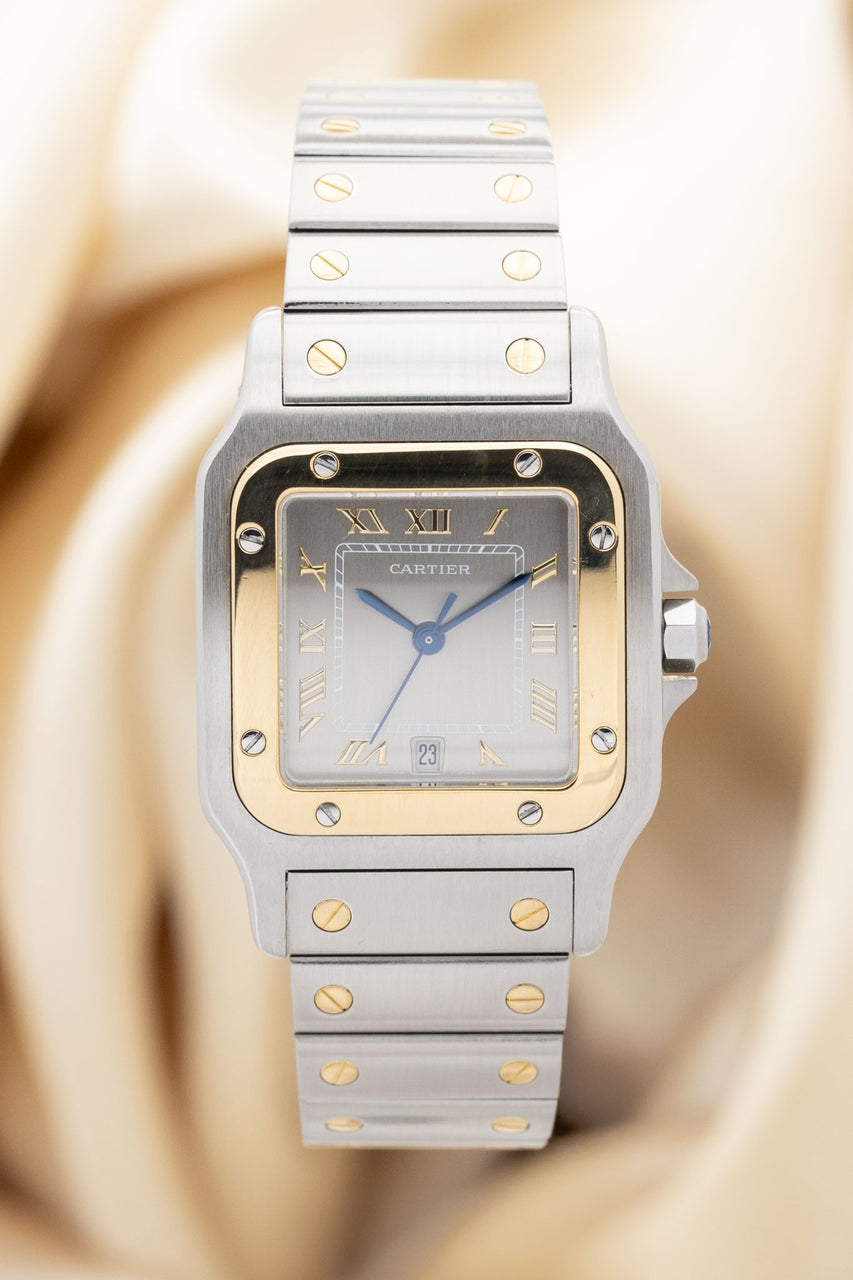 Cartier Santos Galbée Quarz 29 x 41 mm 1566 - Thumbnail
