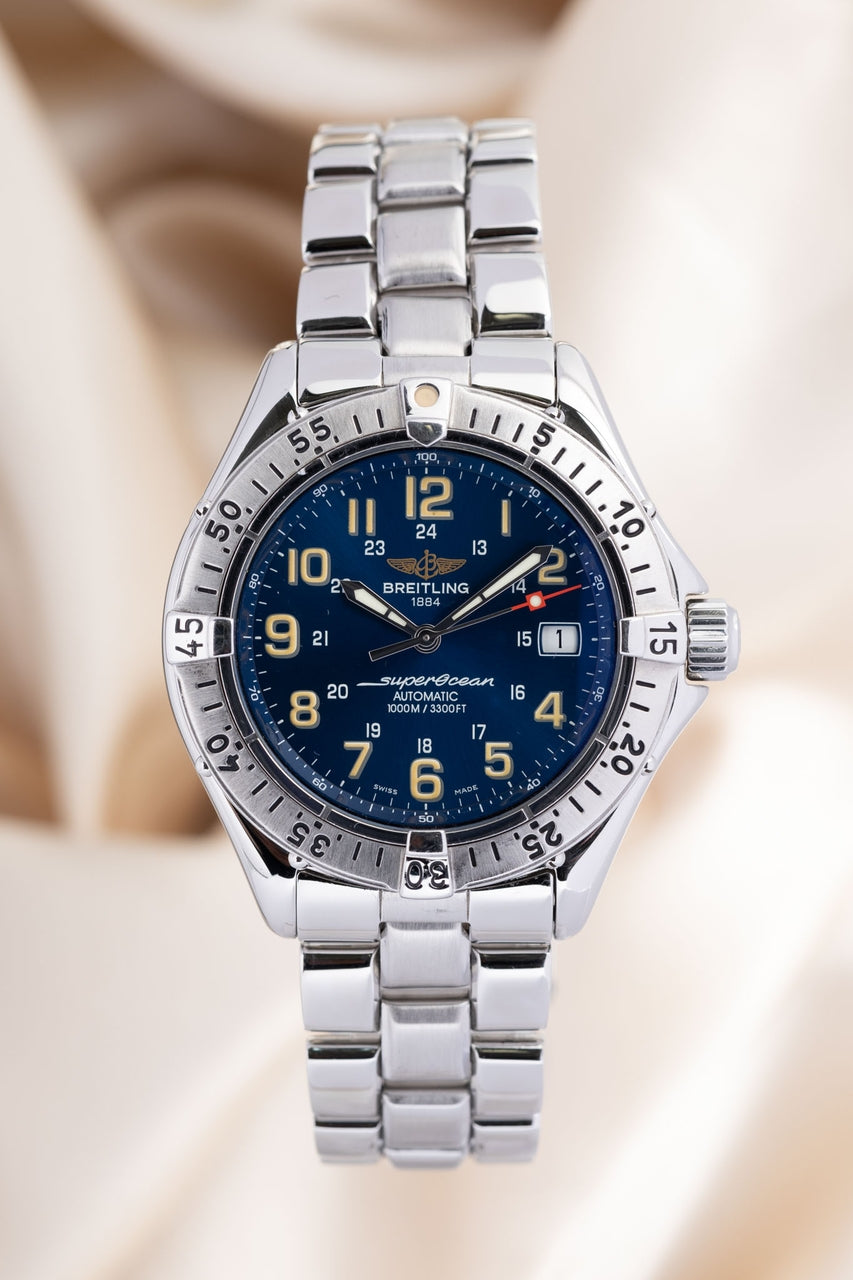 Breitling Superocean 41mm Automatik Blau A17040 - Thumbnail