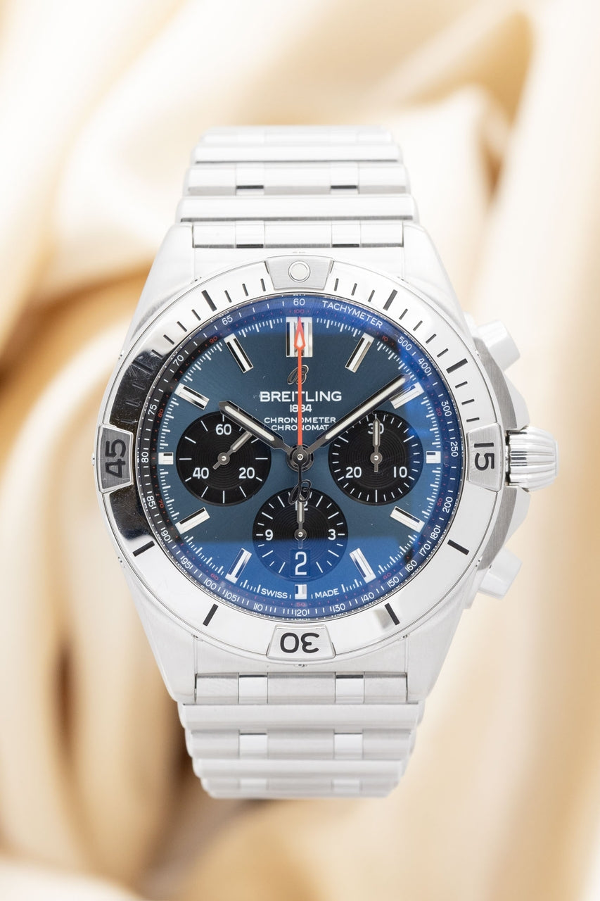 Breitling Chronomat B01 Automatik 42mm Blau AB0134 - Thumbnail