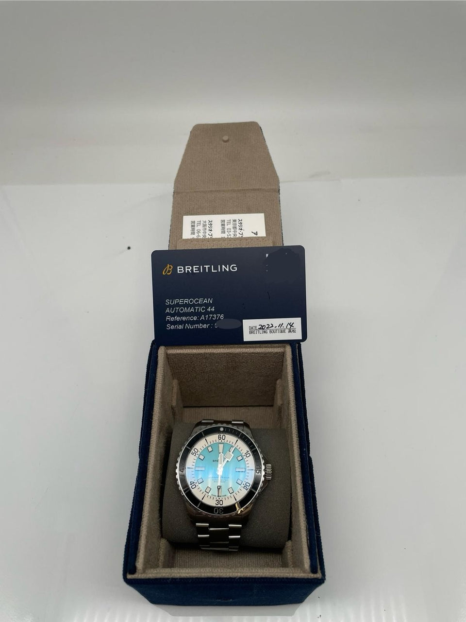 Breitling Superocean 44mm Automatik A17376 - Papiere und oder Lieferumfang