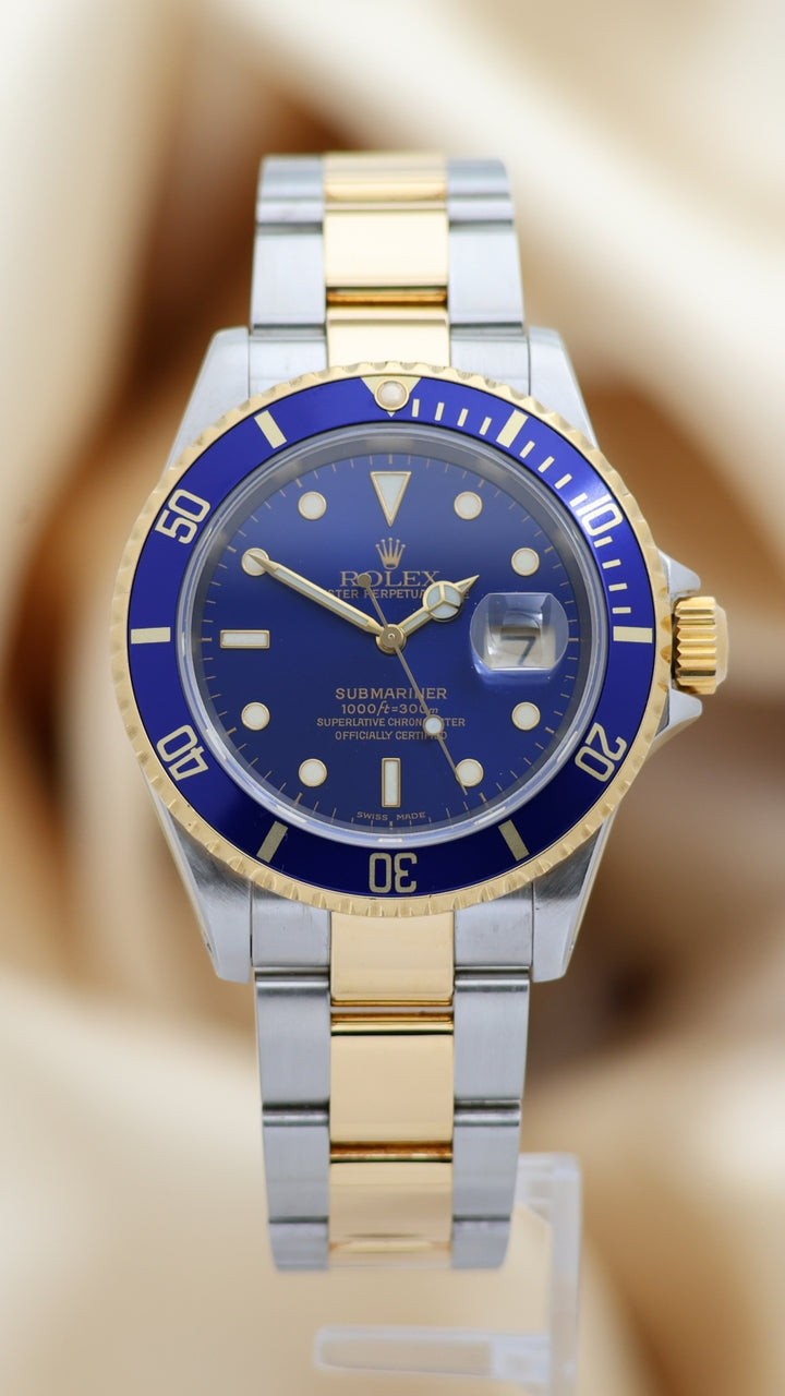 Rolex Submariner Date "Bluesy" 40mm Automatik  16613 - Thumbnail