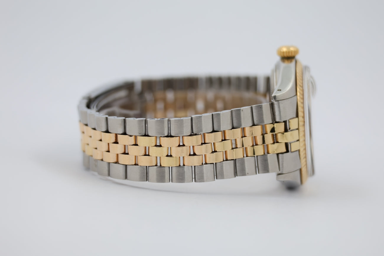 Rolex Datejust 36mm Automatik Stahl Gold Plexi  1601 - Detailansicht 5