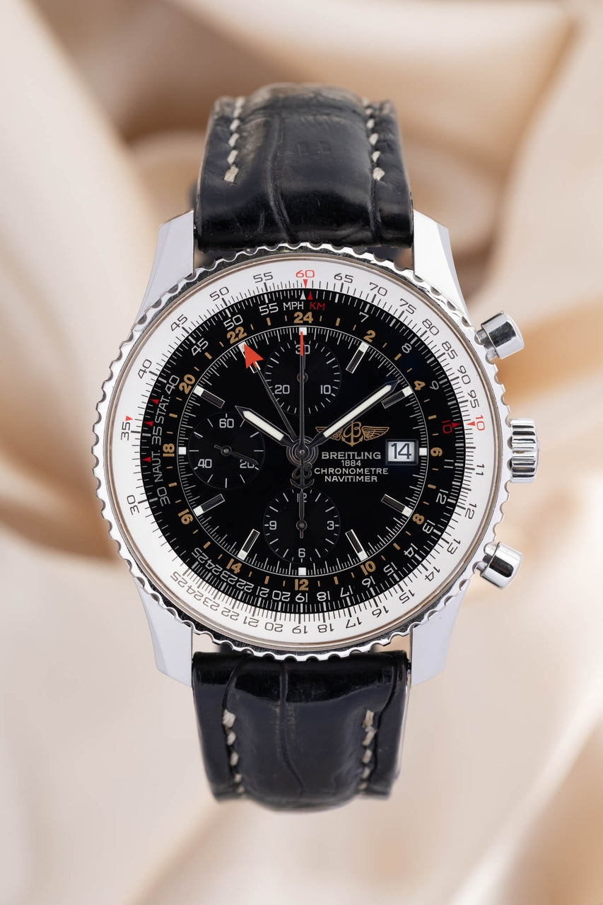 Breitling Navitimer World 46mm Automatik Herrenuhr A24322 - Thumbnail