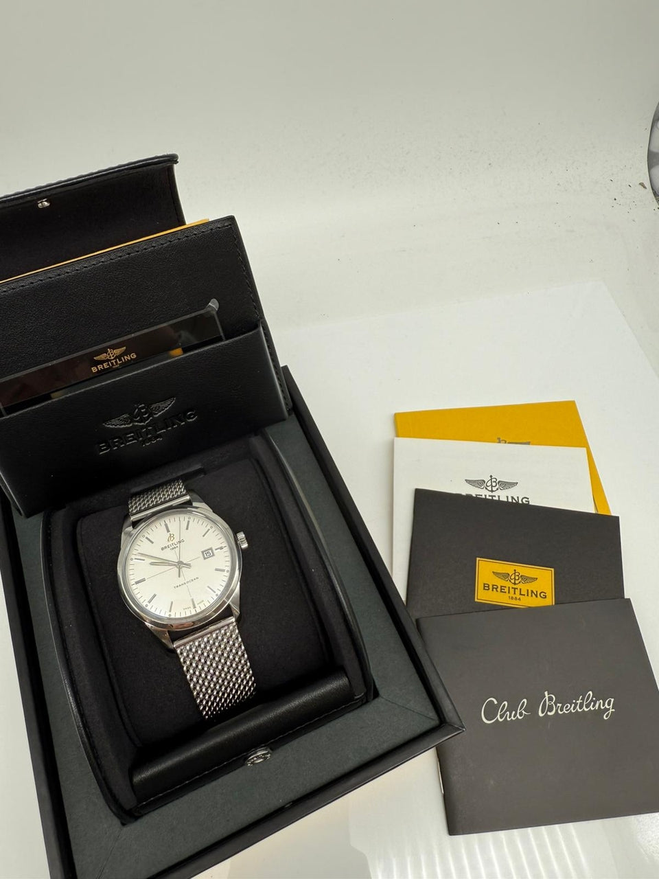 Breitling Transocean Automatik Herrenuhr  A10360 - Papiere und oder Lieferumfang