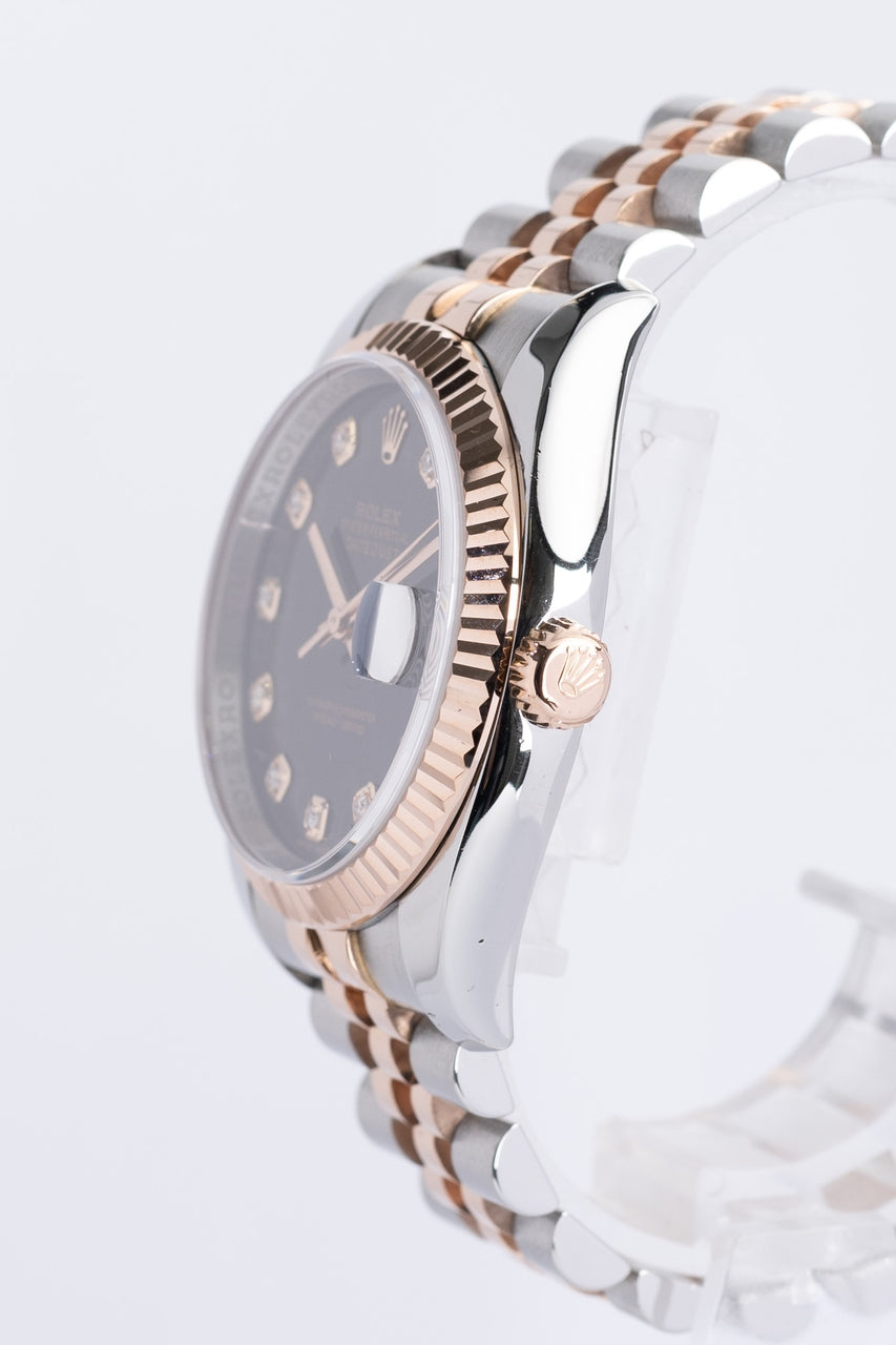 Rolex Datejust 36 "Diamond Dial" Stahl/Gold Automatik 116231 - Detailansicht 2