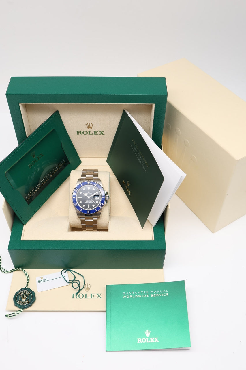 Rolex Submariner Date 'Cookie Monster' 40mm Automatik Weißgold 126619LB - Papiere und oder Lieferumfang