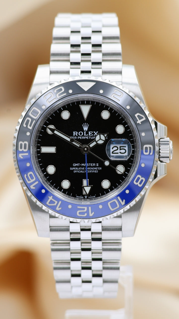 Rolex GMT-Master II "Batgirl" 40 Automatik	 126710BLNR Box + og. Papiere