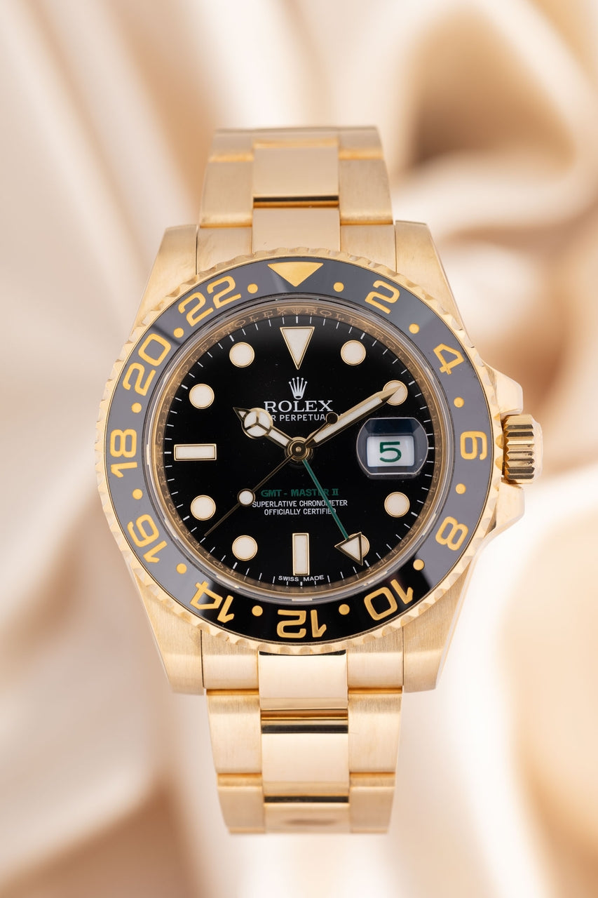 Rolex GMT Master II Gold Automatik 116718LN - Thumbnail
