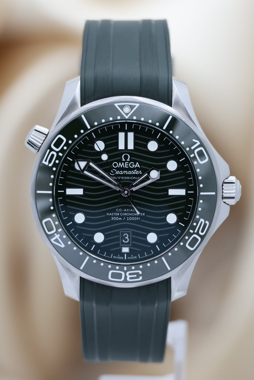 Omega Seamaster Diver 300m 42mm Automatik Grün 21032422010001 - Thumbnail