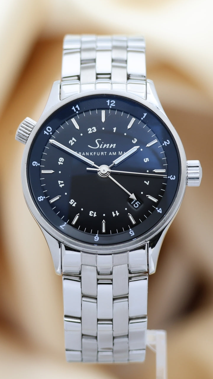 Sinn Frankfurter Weltzeituhr 38,5mm Automatik 6060 - Thumbnail