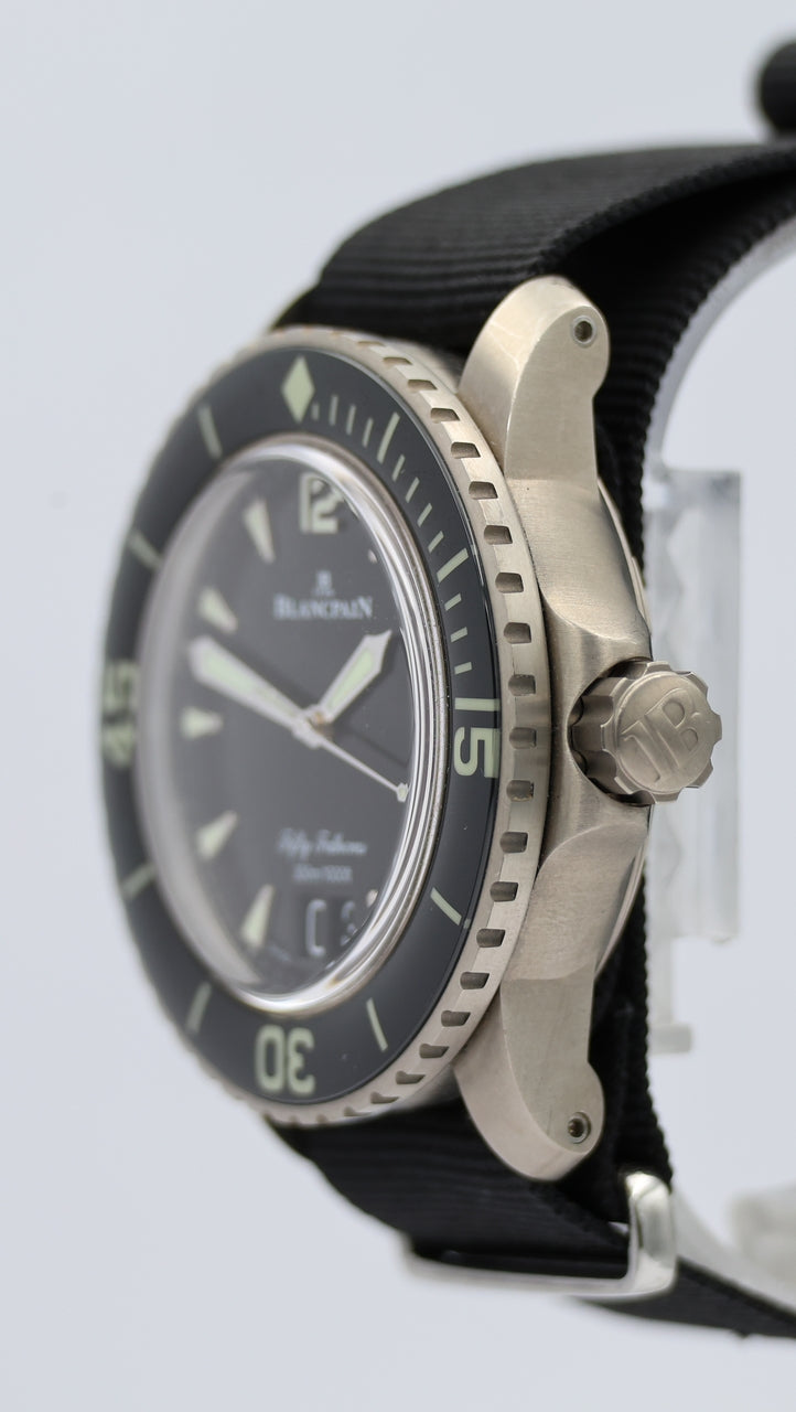 Blancpain Fifty Fathoms Grande Date Titan Automatik  505012B30 Box + og. Papiere