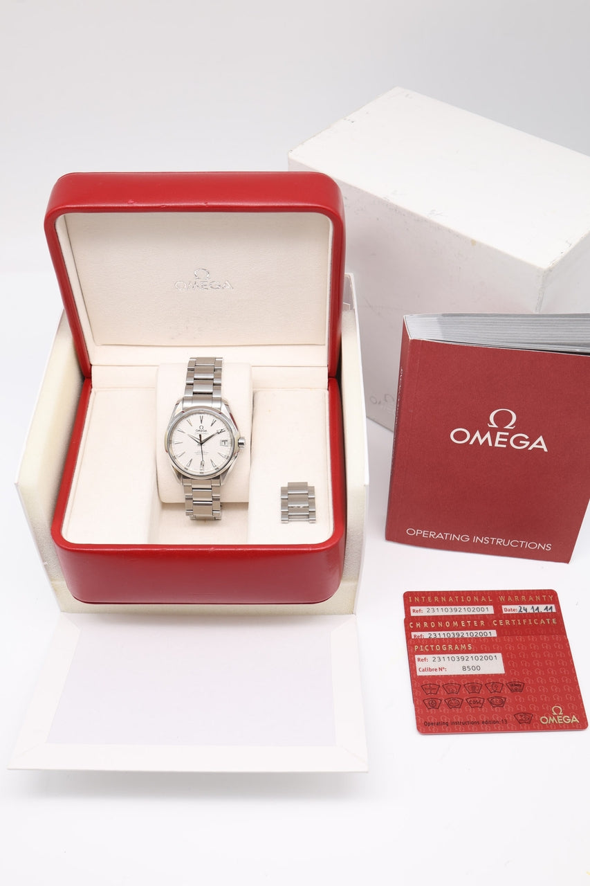 Omega Seamaster Aqua Terra 38,5mm Automatik 23110392102001 - Papiere und oder Lieferumfang