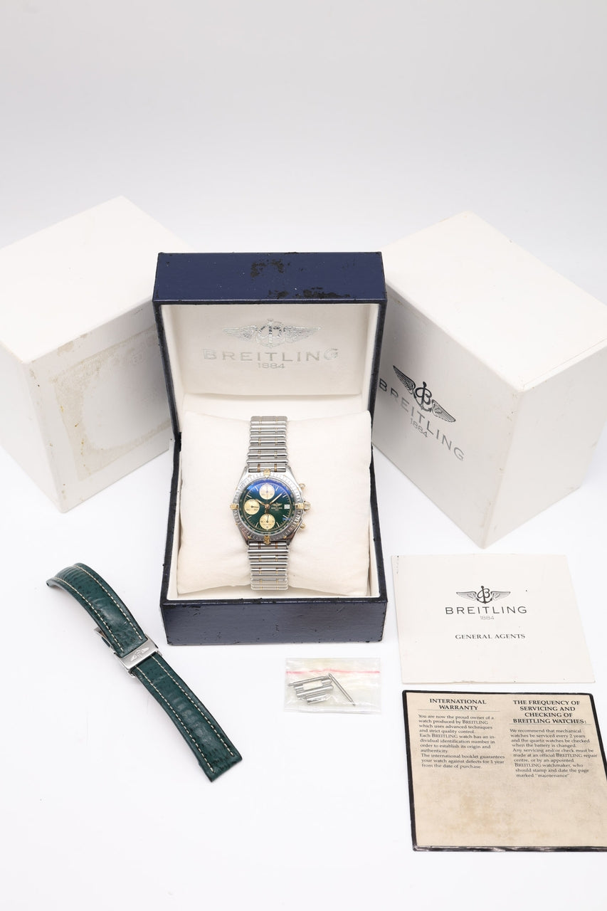 Breitling Chronomat 39mm Rouleaux Stahl/Gold Automatik B13048 - Papiere und oder Lieferumfang