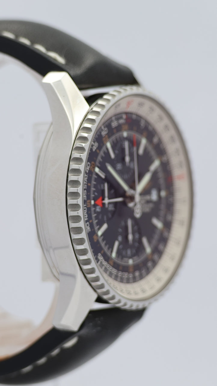 Breitling Navitimer World GMT Automatik A24322 Box + og. Papiere
