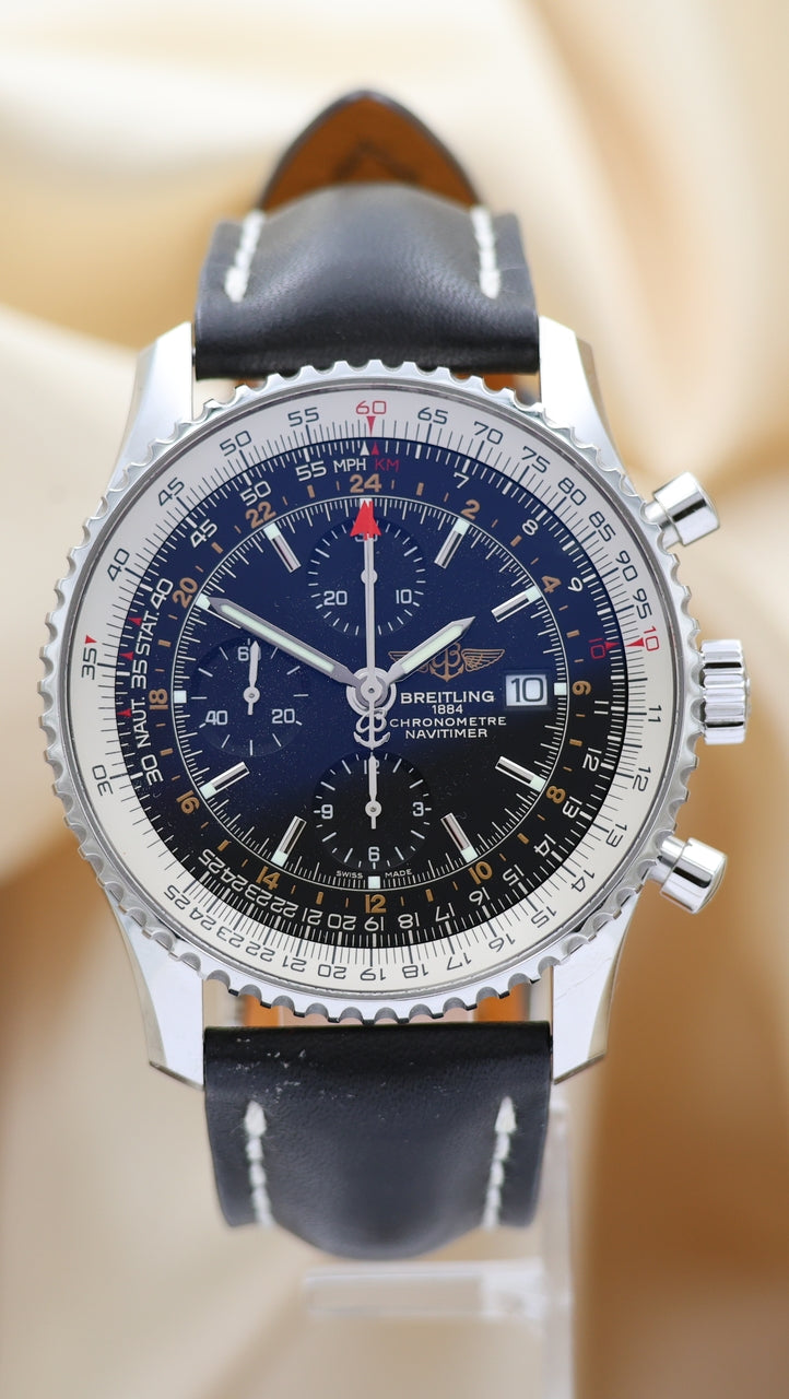 Breitling Navitimer World GMT Automatik A24322 Box + og. Papiere
