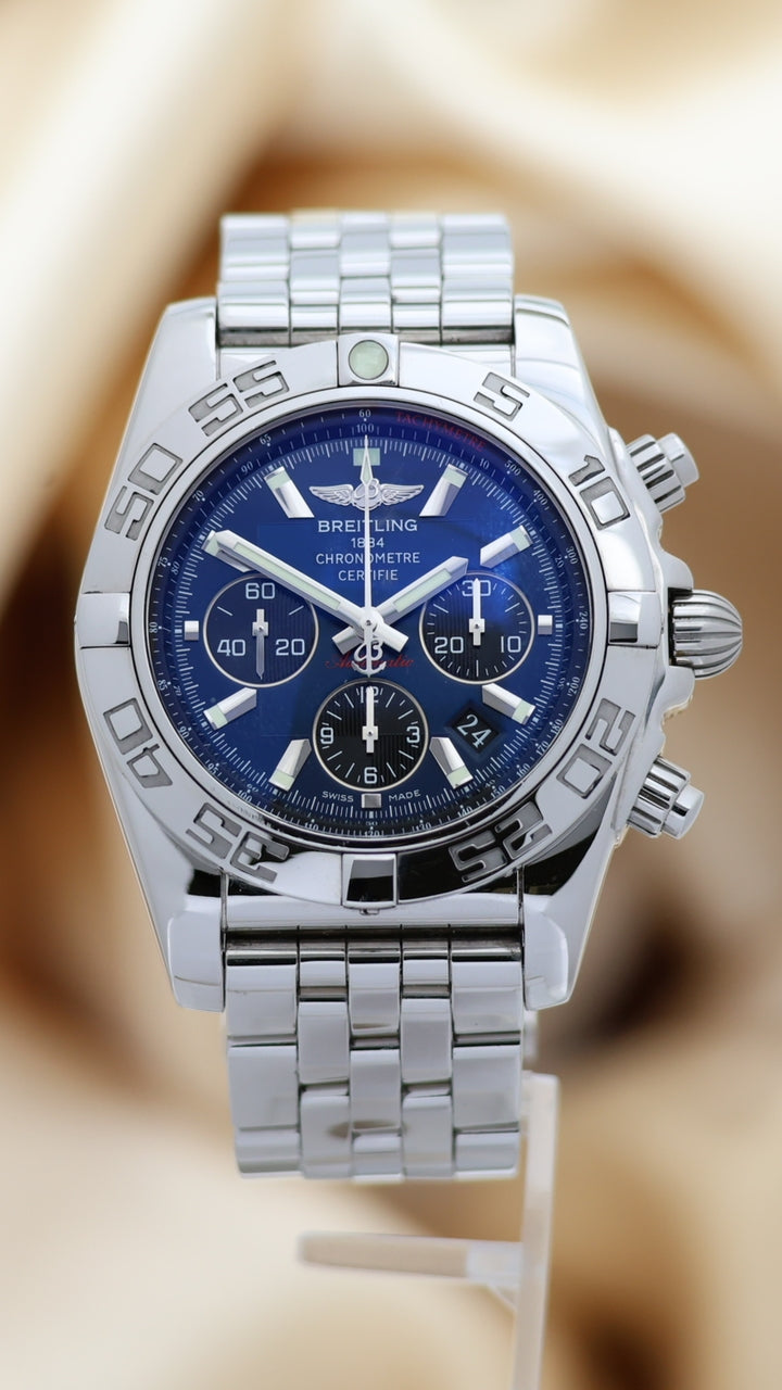 Breitling Chronomat 44 Automatik Herrenuhr AB0110 - Thumbnail