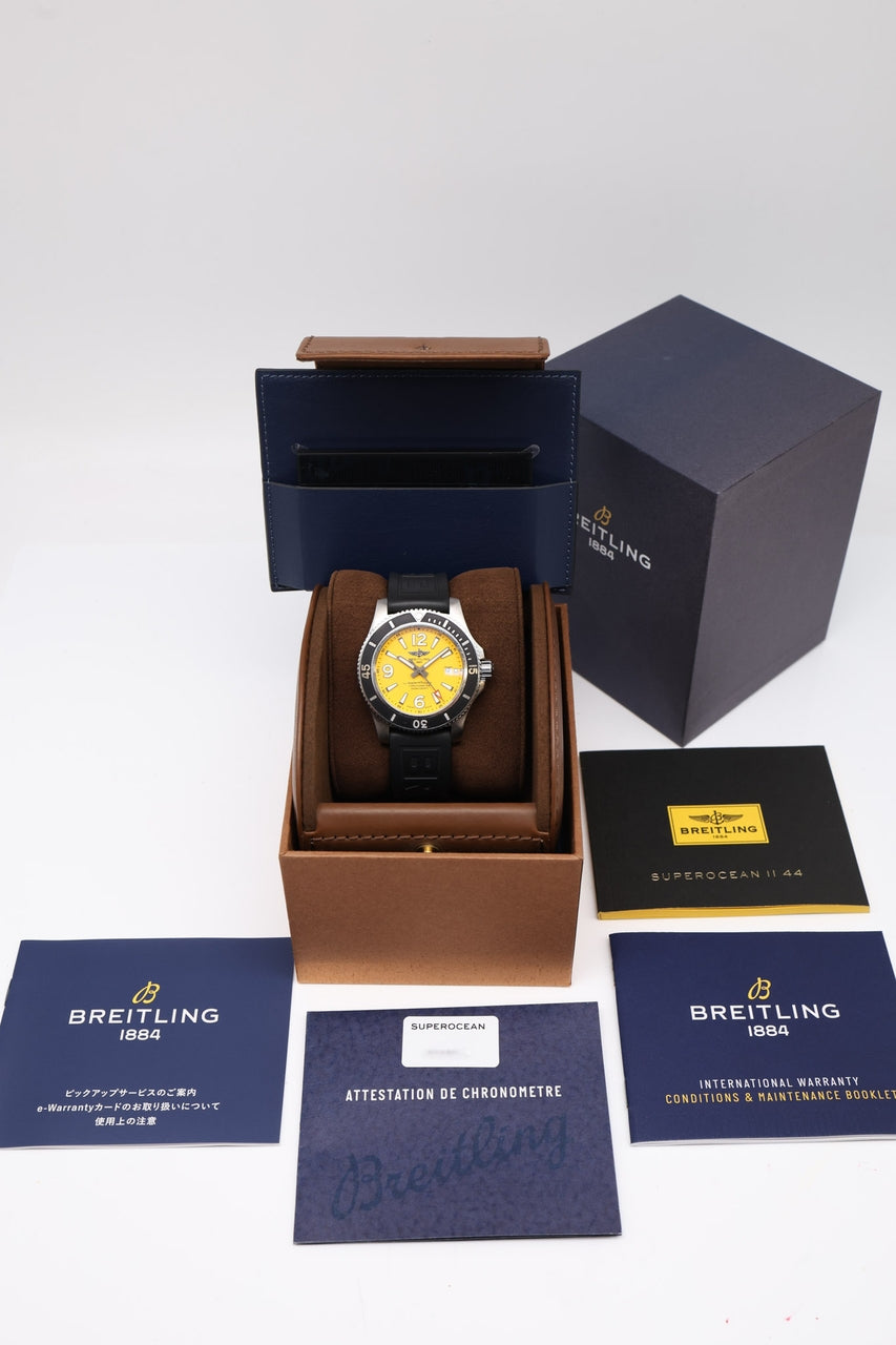 Breitling Superocean 44 Automatik Herrenuhr A17367 - Papiere und oder Lieferumfang