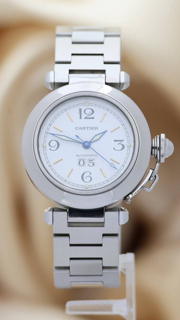 Cartier Pasha C Big Date 35mm Automatik W31044M7 - Thumbnail