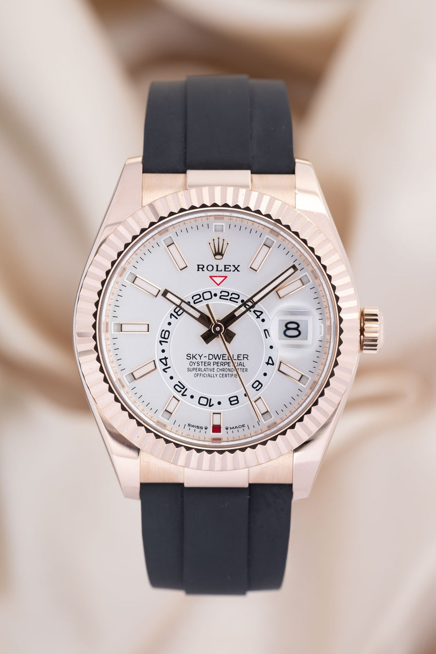Rolex Sky-Dweller Oysterflex Roségold  42mm Automatik  336235 - Thumbnail