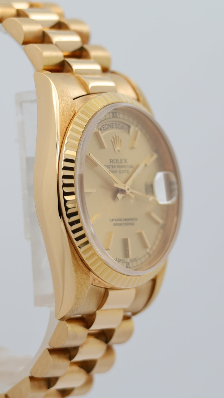 Rolex Day-Date 36 President 18K Gelbgold Automatik 18238 - Detail view 8