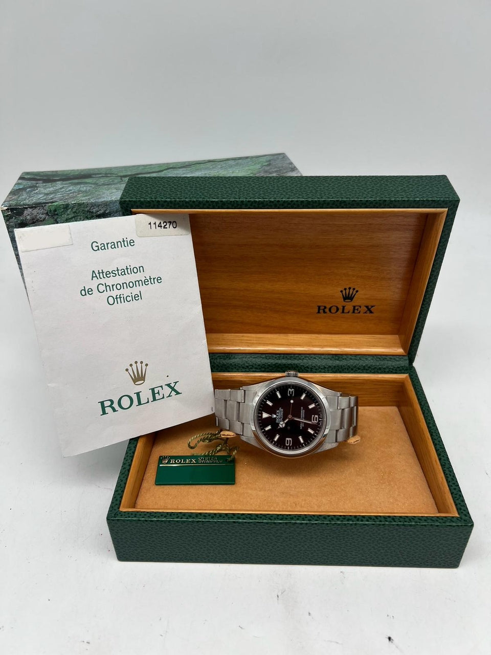 Rolex Explorer 36mm Automatik Herrenuhr 114270 - Papiere und oder Lieferumfang