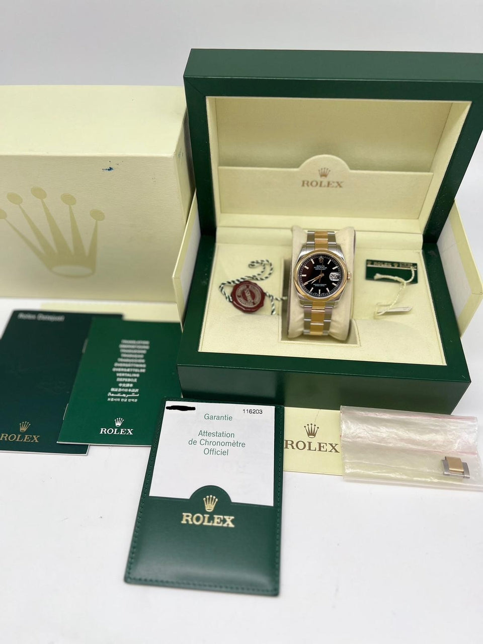Rolex Datejust 36mm Automatik  116203 Box + og. Papiere