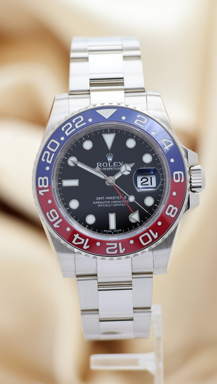 Rolex GMT-Master II 'Pepsi' Weißgold 40mm Automatik  116719BLRO - Thumbnail