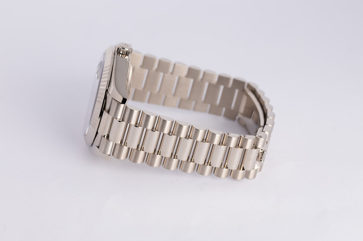 Rolex Day Date 40mm Automatik Weißgold Grau 228239 - Detailansicht 5