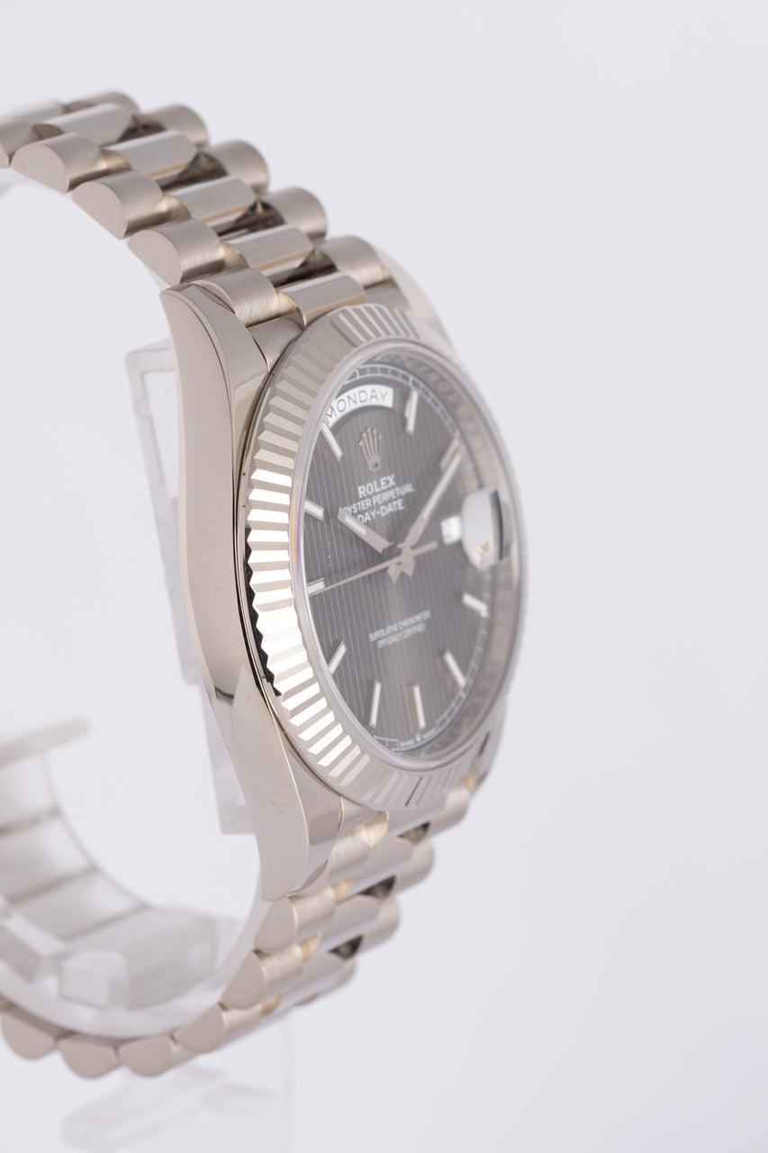 Rolex Day Date 40mm Automatik Weißgold Grau 228239 - Detailansicht 2