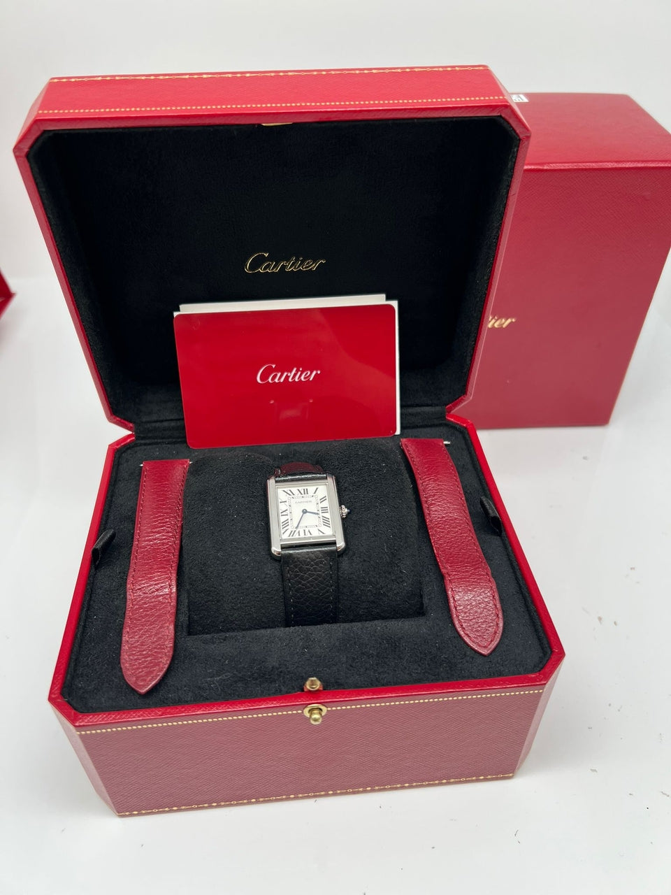 Cartier Tank Solo Quarz WSTA0030 - Papiere und oder Lieferumfang