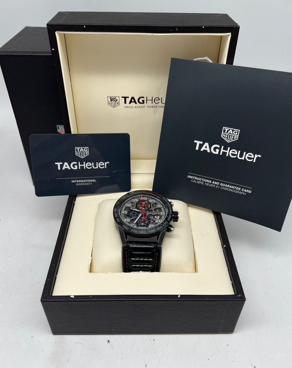 Tag Heuer Carrera Calibre HEUER 01 45mm Automatik CAR2A1H - Papers and documentation
