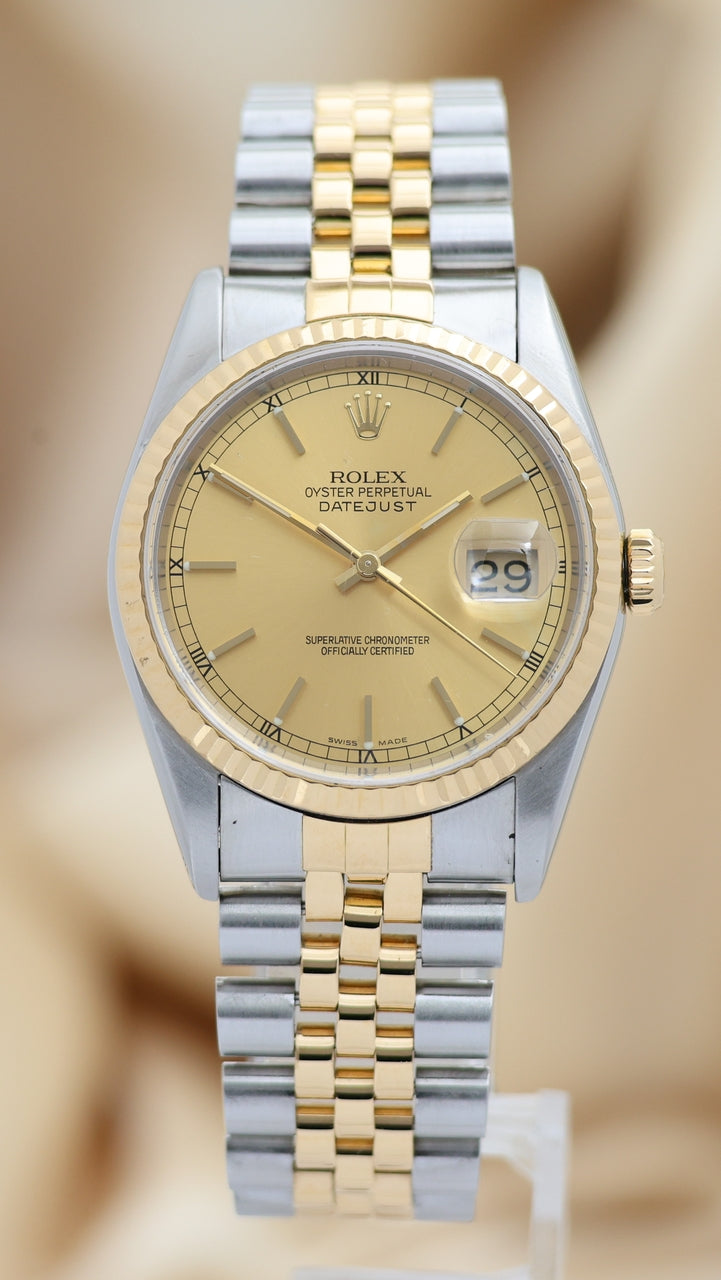 Rolex Datejust Automatik Herrenuhr Stahl/Gold 16233 - Thumbnail