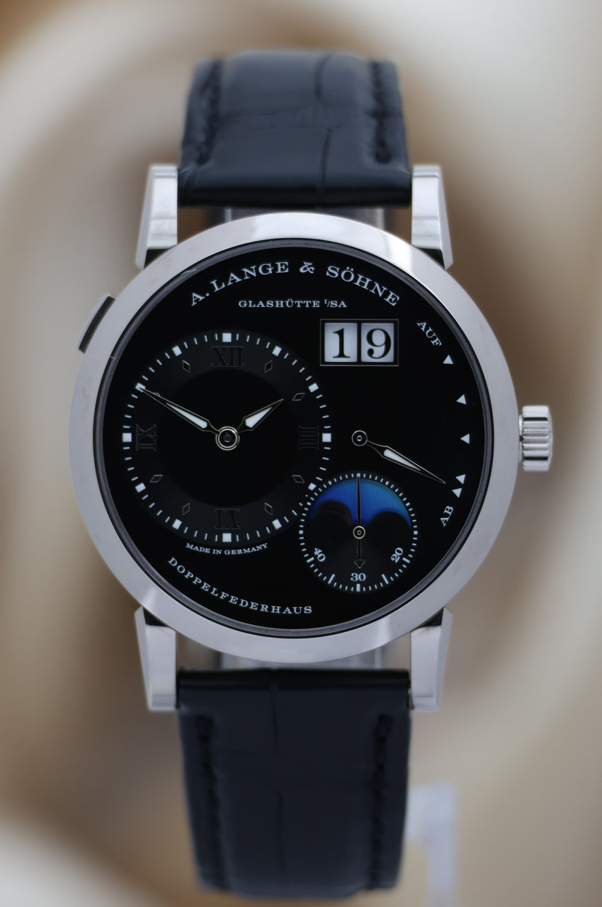 A. Lange und Söhne Lange 1 Mondphase 18K Weißgold 38mm Handaufzug 192.029/LS1923AG - Thumbnail