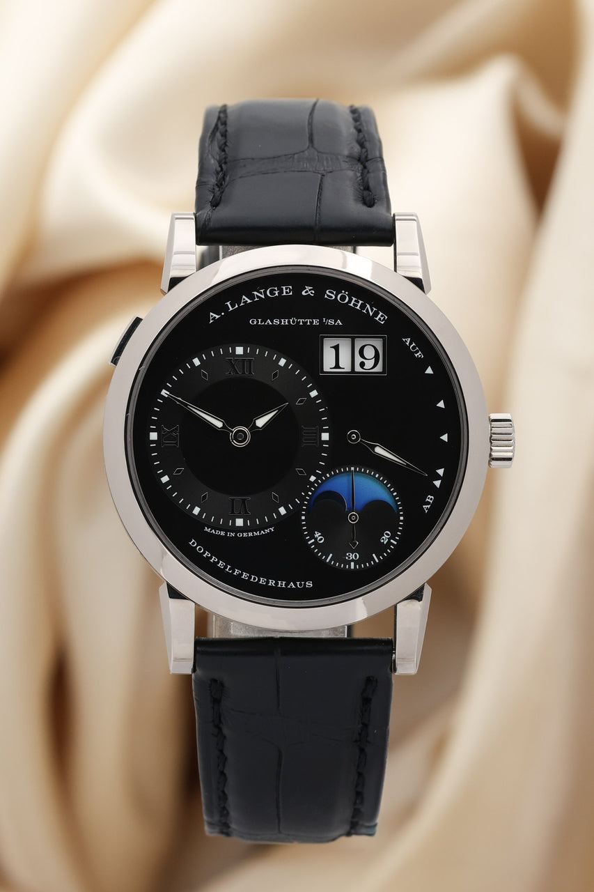 A. Lange und Söhne Lange 1 Mondphase 18K Weißgold 38mm Handaufzug 192.029/LS1923AG - Thumbnail