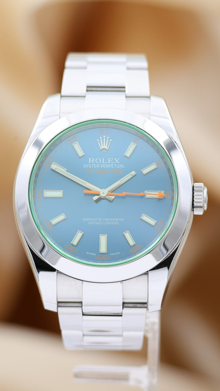 Rolex  Milgauss Automatik Herrenuhr Stahl 40mm 116400 - Thumbnail