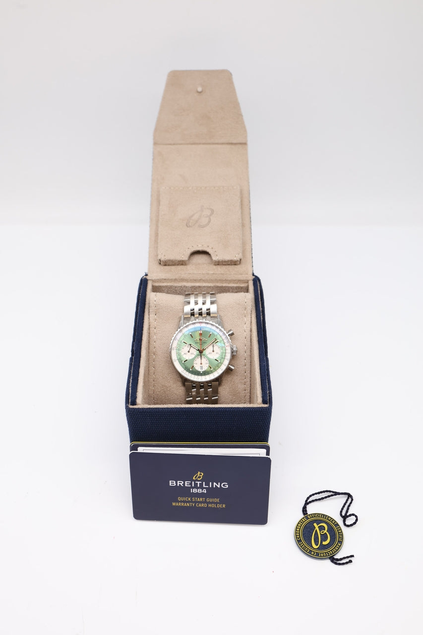 Breitling Navitimer 1 B01 Chronograph 41mm Grün AB0139 - Papiere und oder Lieferumfang