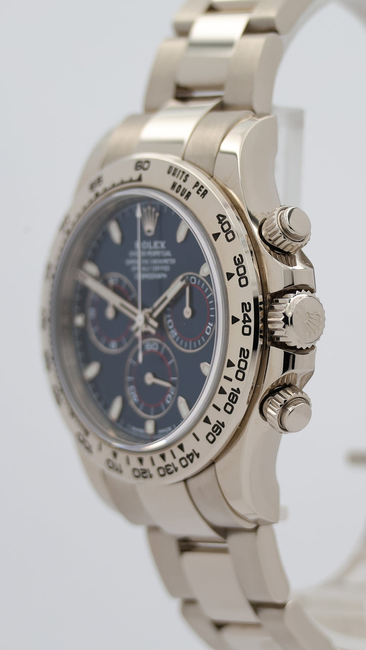Rolex  Daytona Automatik Herrenuhr Weißgold Blue 116509 - Detailansicht 7
