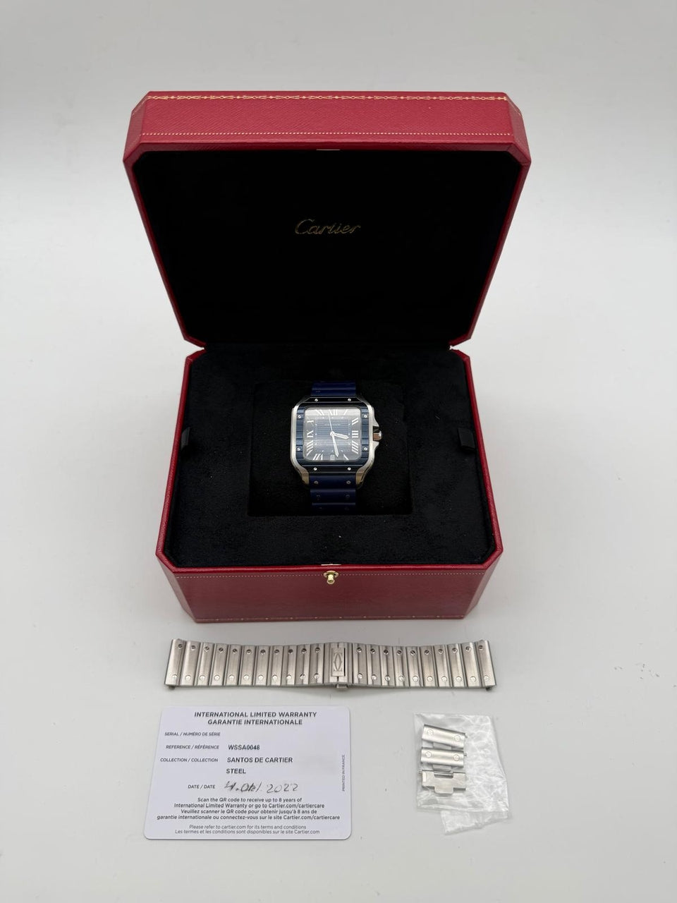 Cartier Santos de Cartier 39,8mm Automatik WSSA0048 - Papiere und oder Lieferumfang