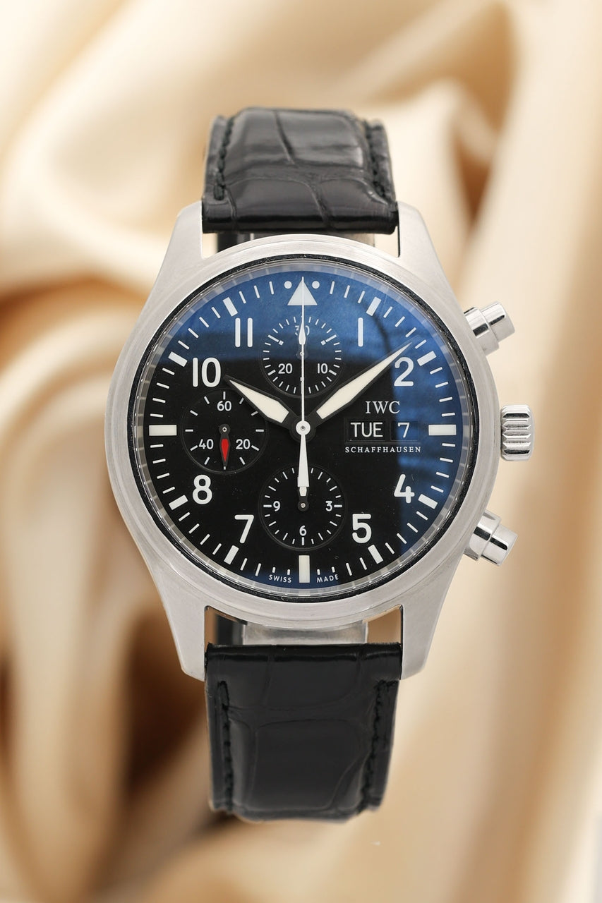 IWC Fliegeruhr Chronograph 42mm Automatik Herrenuhr IW371701 - Thumbnail
