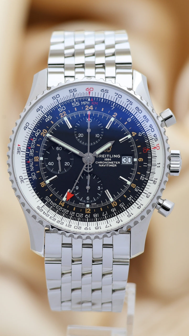 Breitling Navitimer World Automatik Herrenuhr 46mm A24322 - Thumbnail