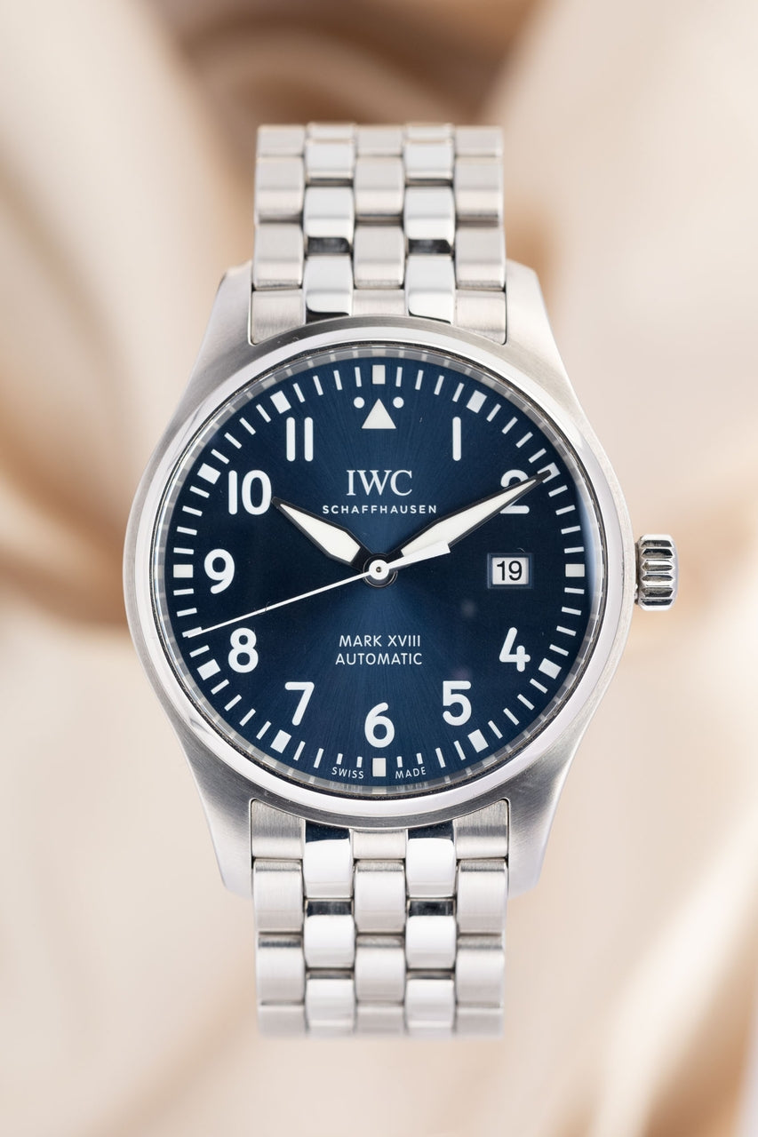 IWC Fliegeruhr Mark XVIII 40mm Automatik Herrenuhr IW327016 - Thumbnail