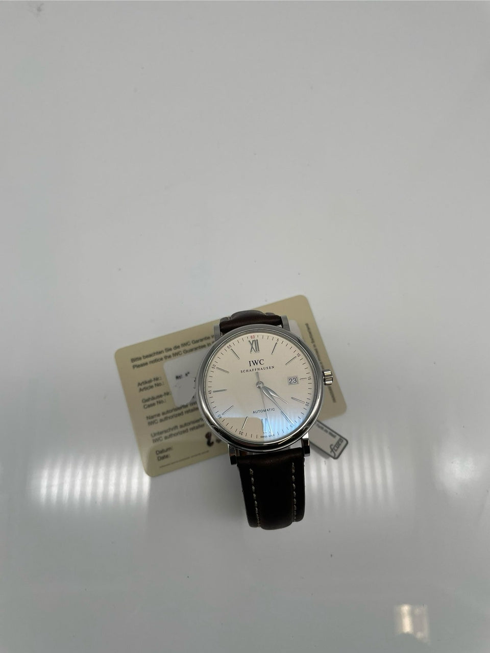 IWC Portofino Automatik Herrenuhr 40mm IW356501 - Papiere und oder Lieferumfang